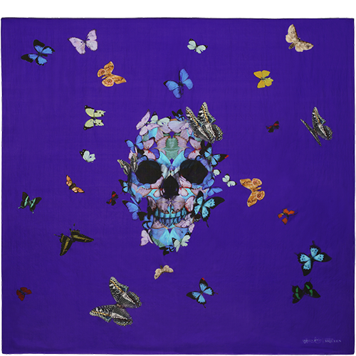 Alexander McQueen Damian Hirst Skull Butterfly Collaboration